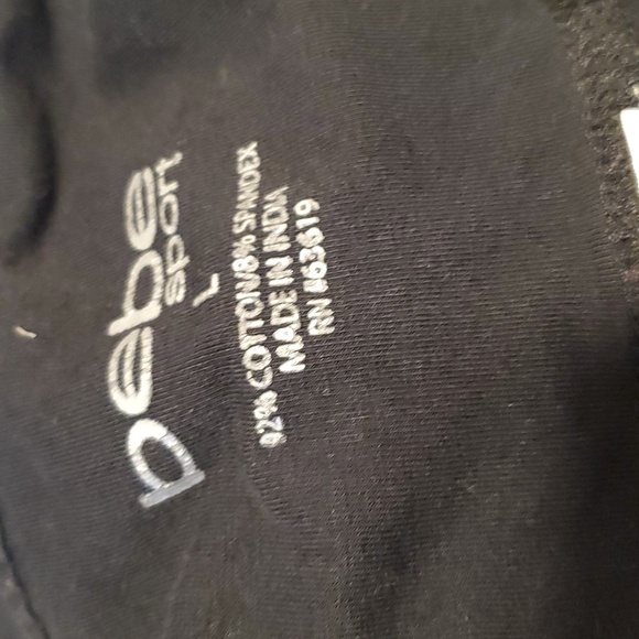 bebe Sport Yoga Pants SZ LG - Picture 5 of 7